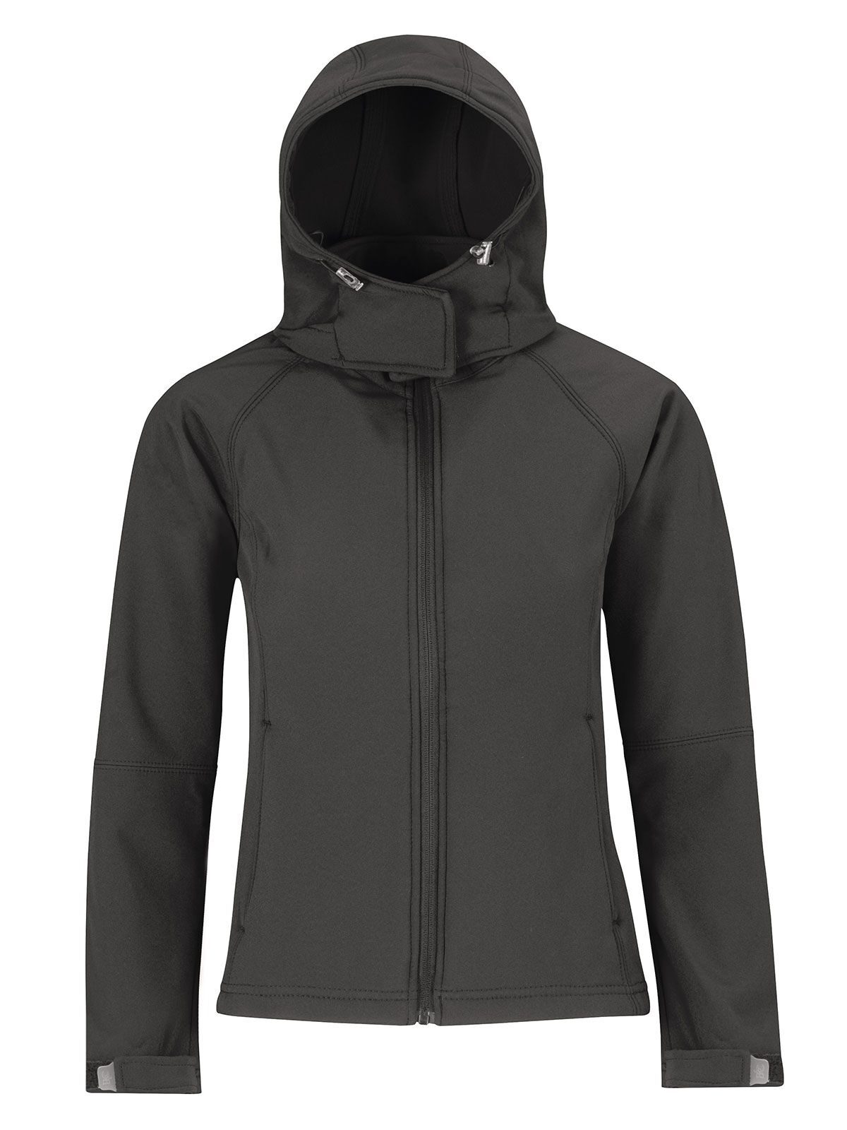 Dames softshelljas met capuchon - DG670 - Donkergrijs