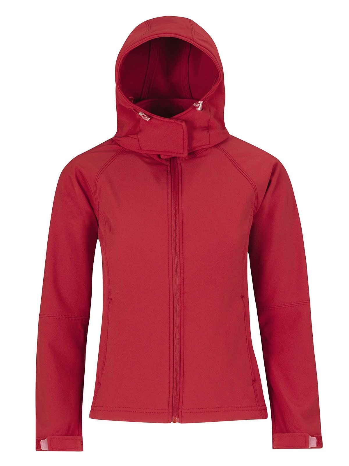 Dames softshelljas met capuchon - RE004 - Rood