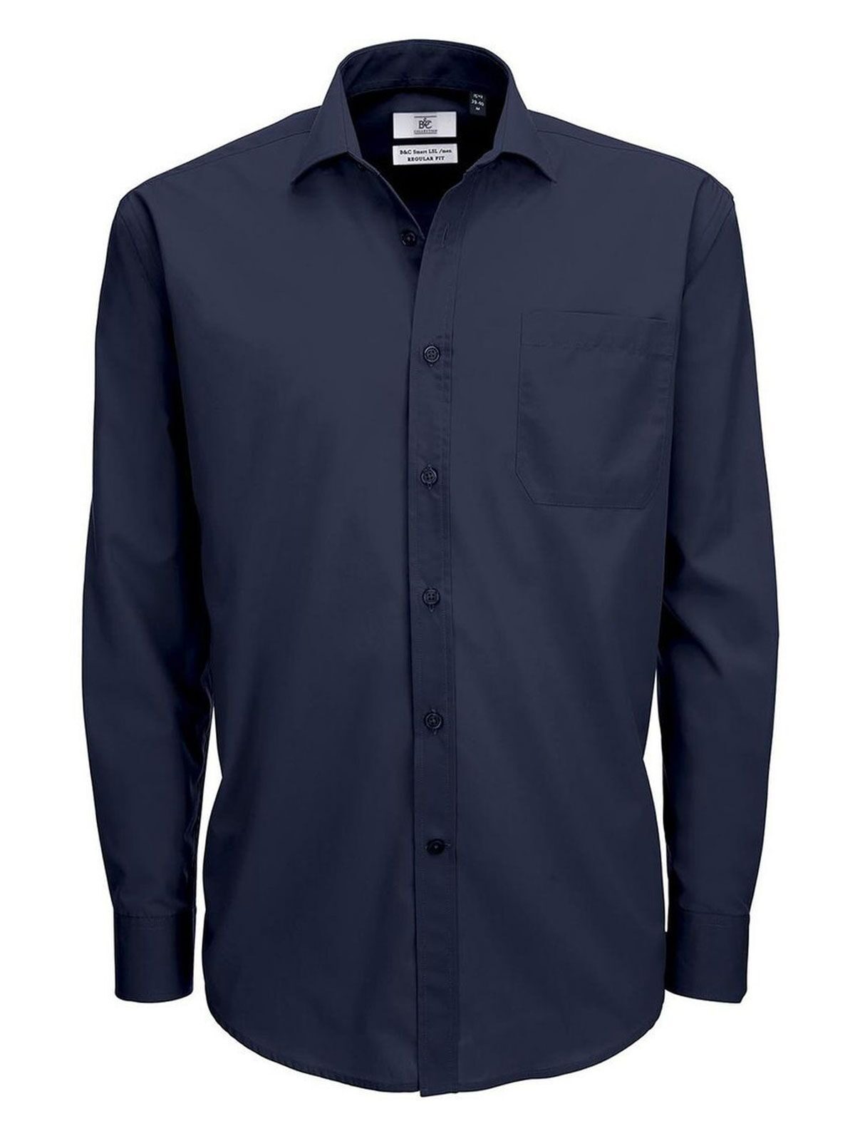 Chemise en popeline Smart LSL/homme - NA003 - Marine