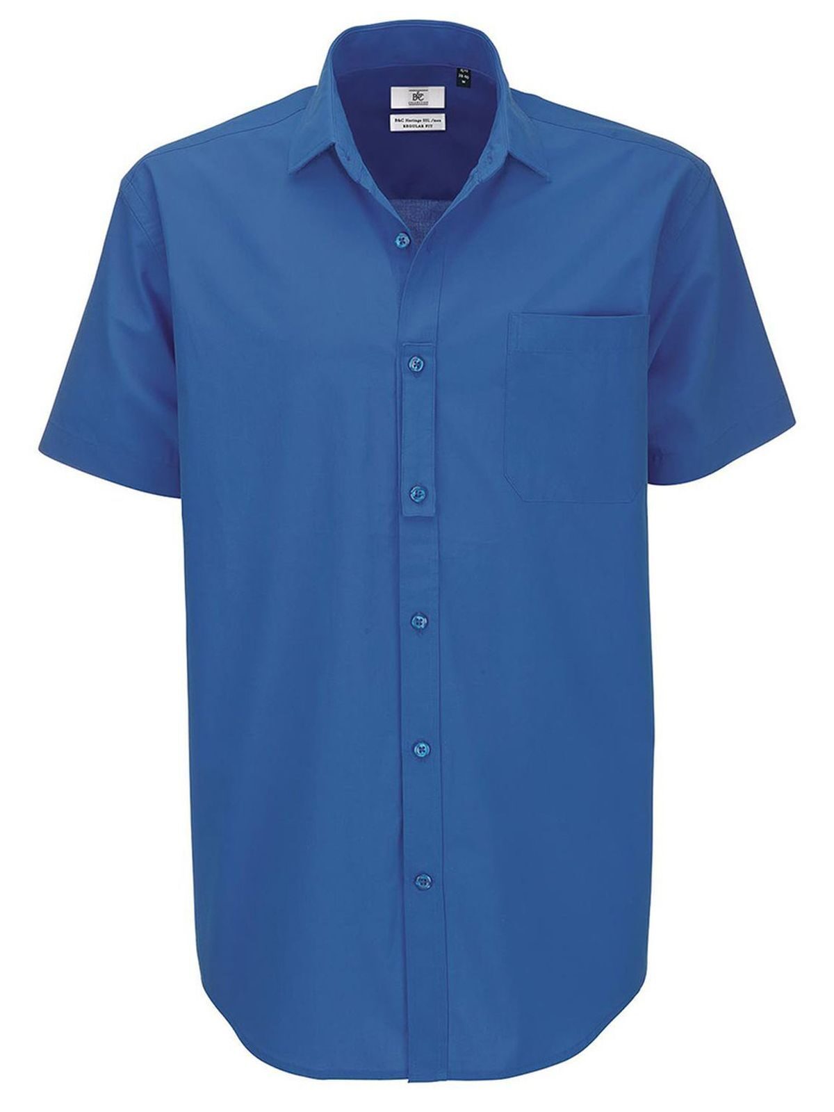 Chemise en popeline Heritage SSL/homme - BC455 - Puce bleue