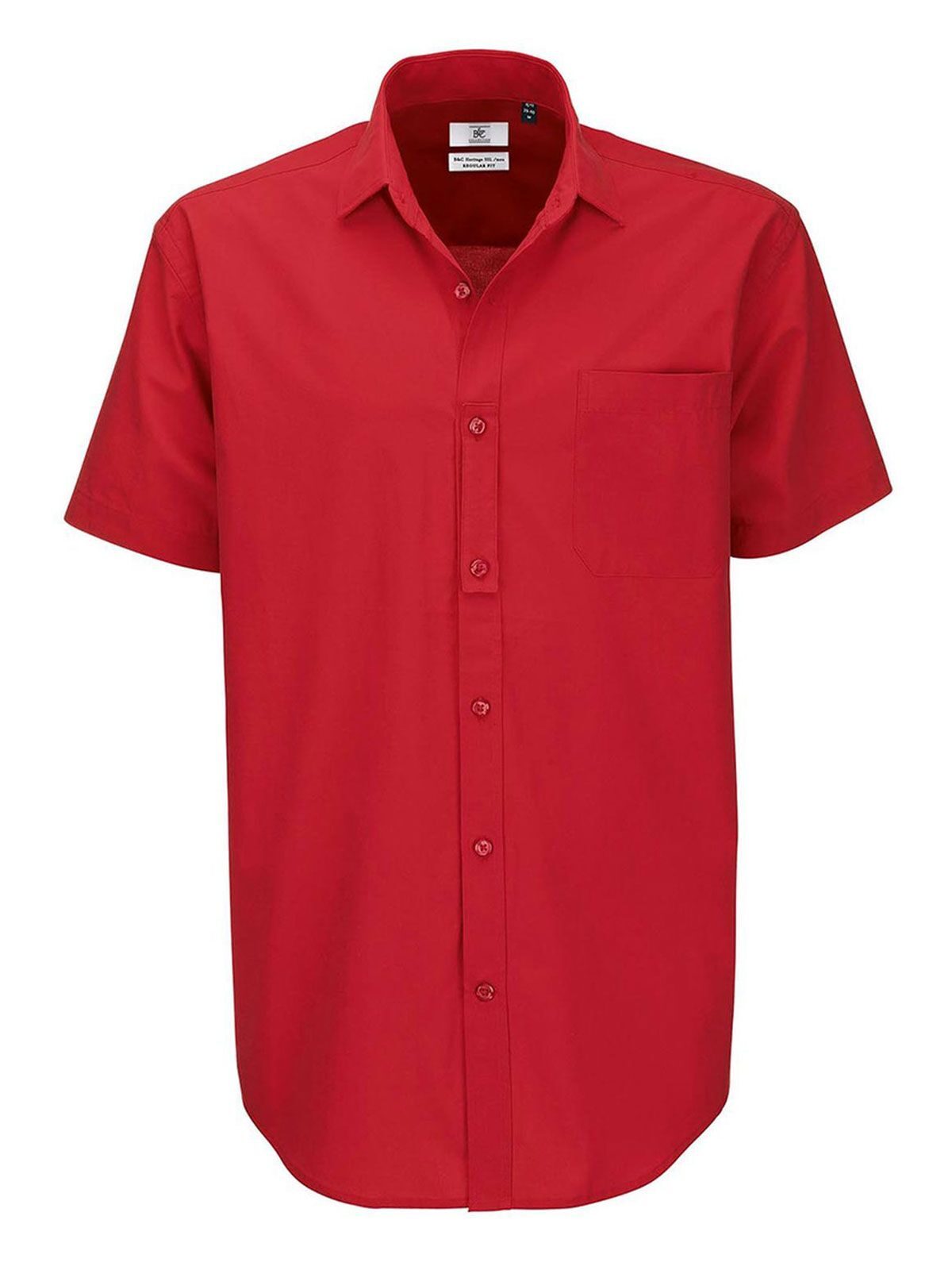 Chemise en popeline Heritage SSL/homme - DR371 - Rouge foncé