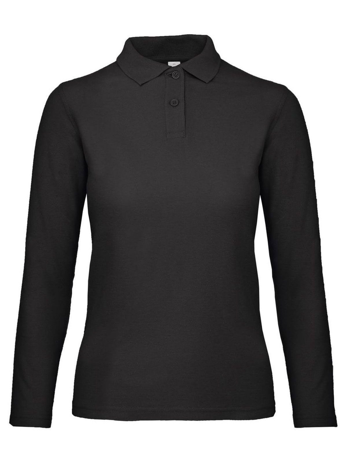 Polo à manches longues pour femme ID 001 - BL002 - Noir