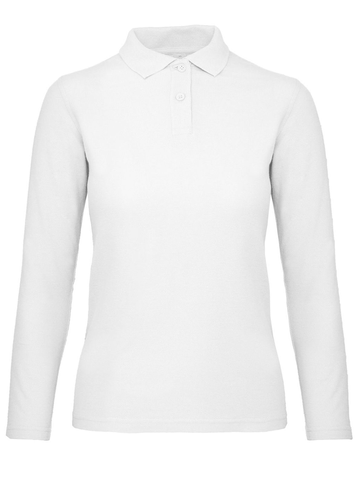 Polo à manches longues pour femme ID 001 - WH001 - Blanc