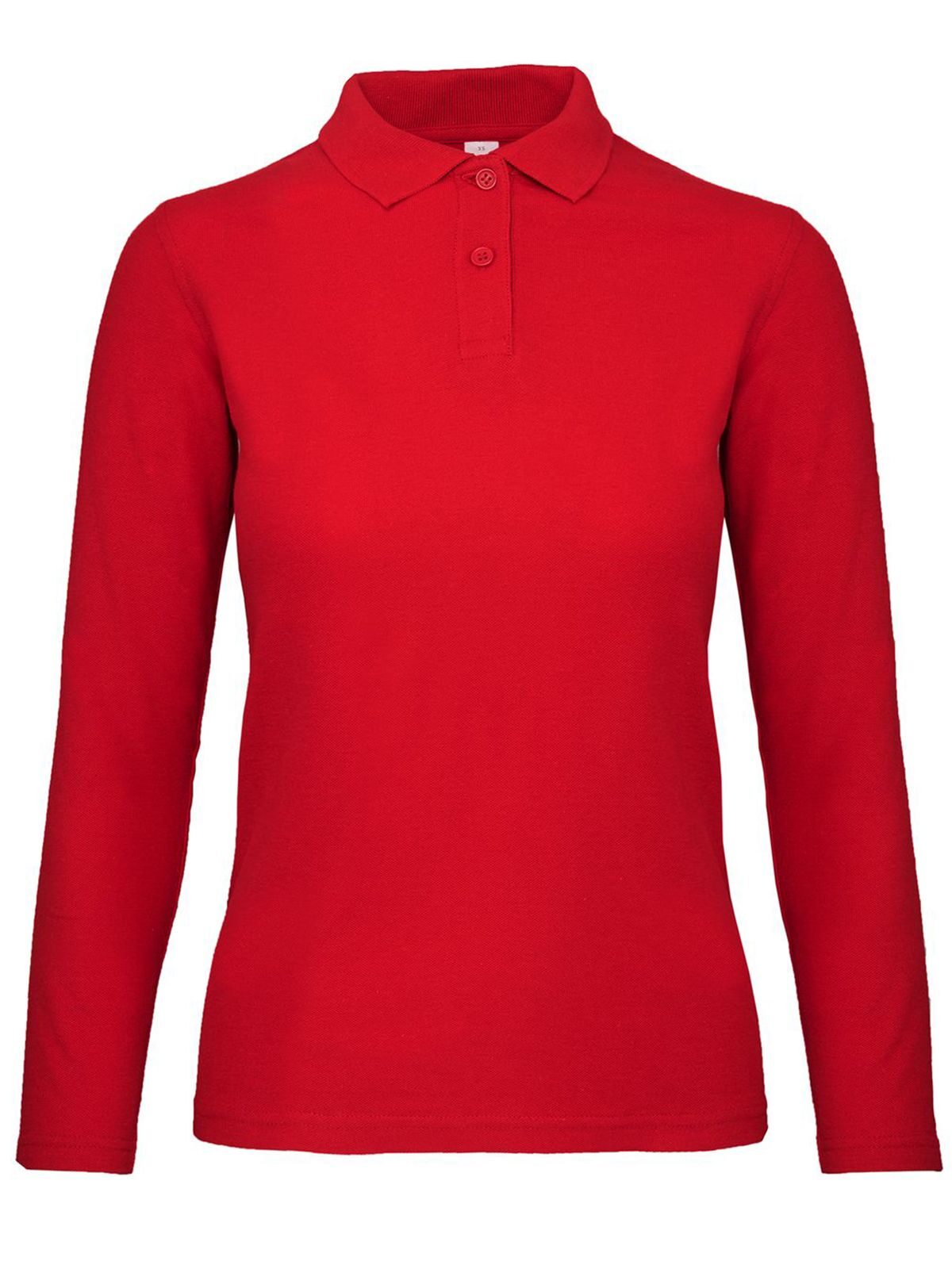 Polo à manches longues pour femme ID 001 - RE004 - Rouge