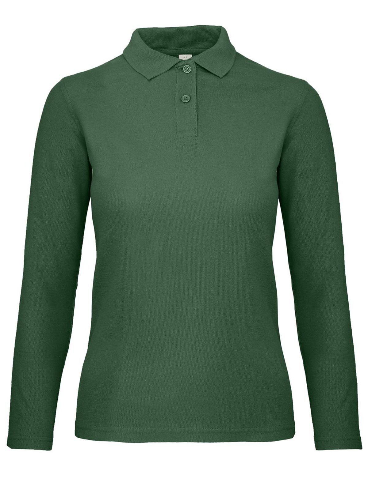 Polo à manches longues pour femme ID 001 - BG540 - Vert bouteille