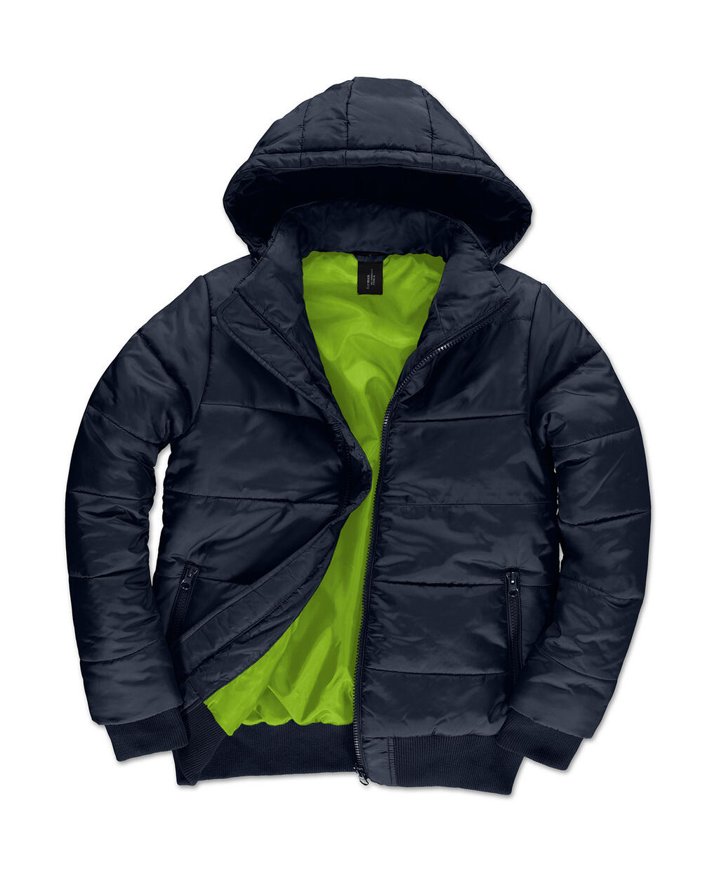 Herenjas Superhood - 270 - Marineblauw/Neongroen
