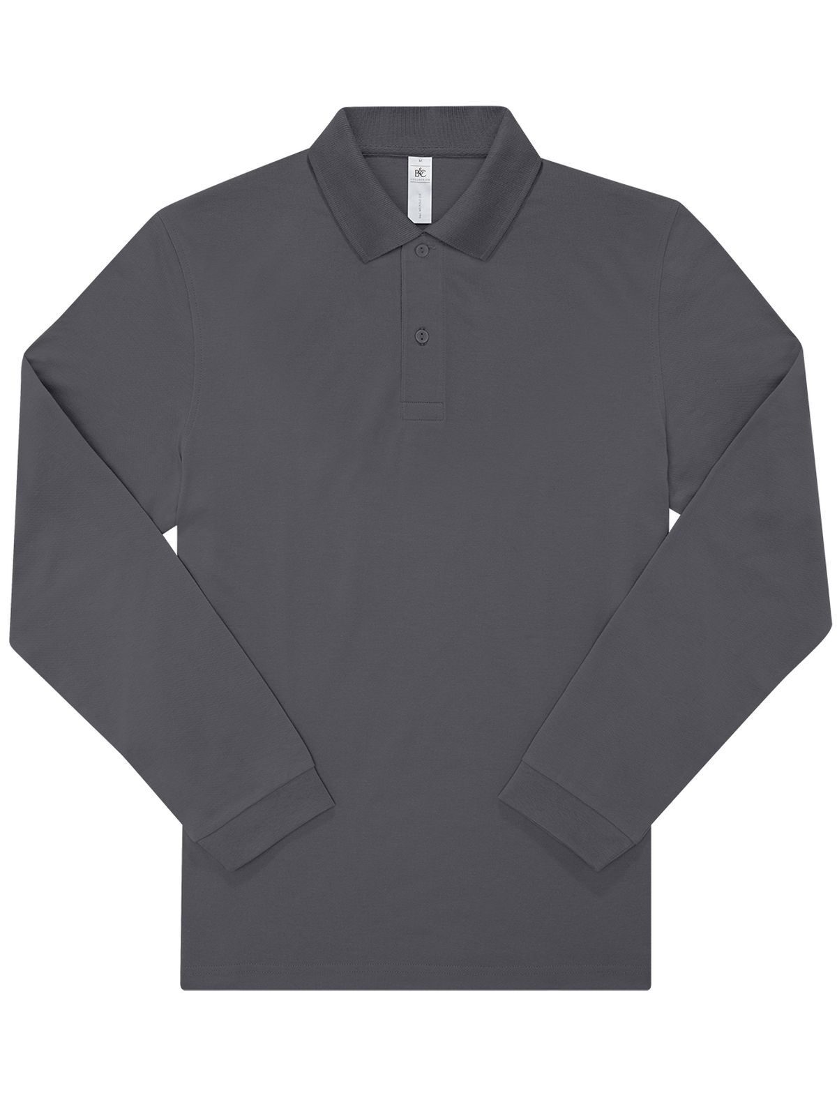 Mijn Polo 210 met lange mouwen - DG670 - Donkergrijs