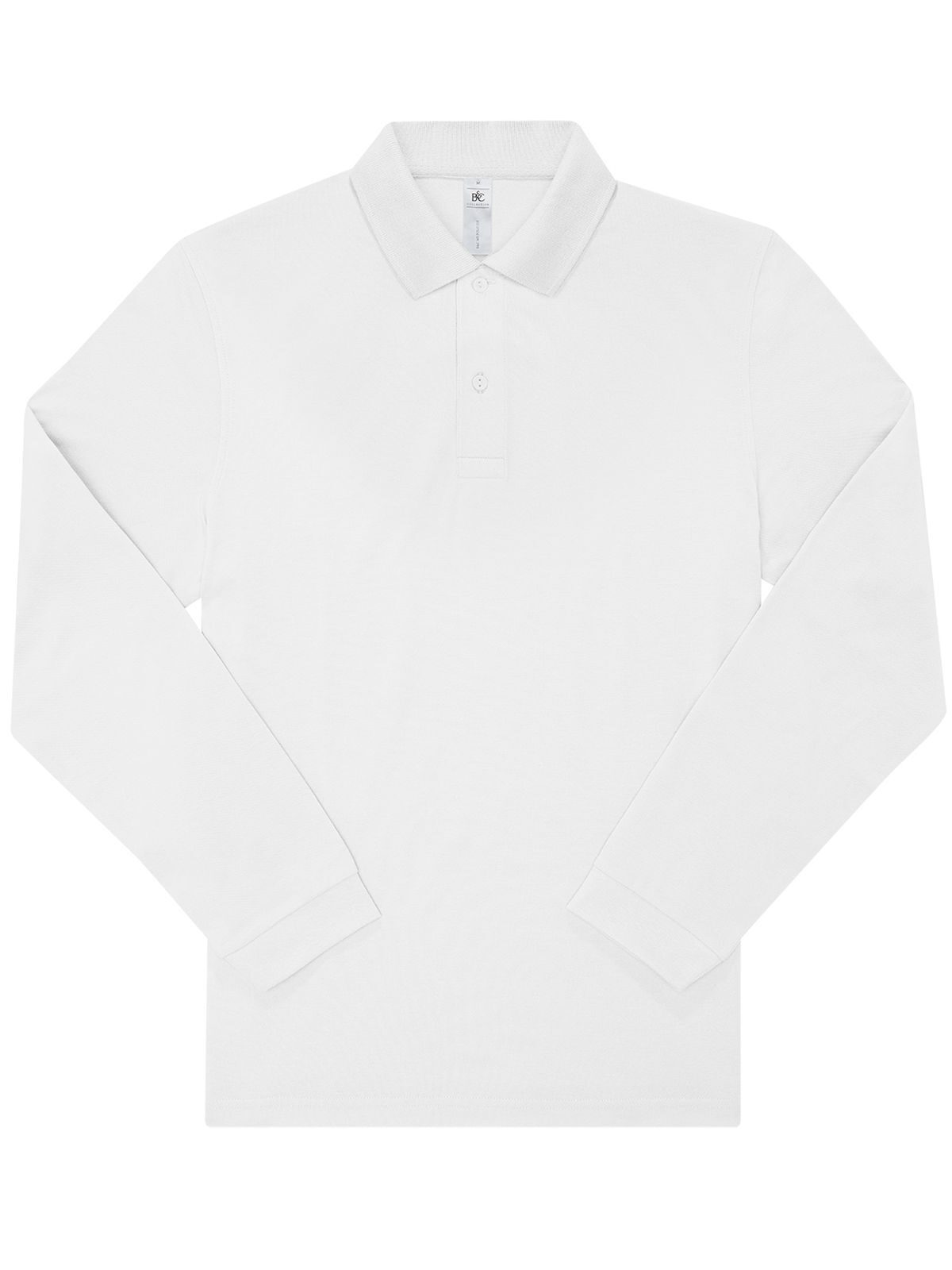 Mijn Polo 210 met lange mouwen - WH001 - Wit