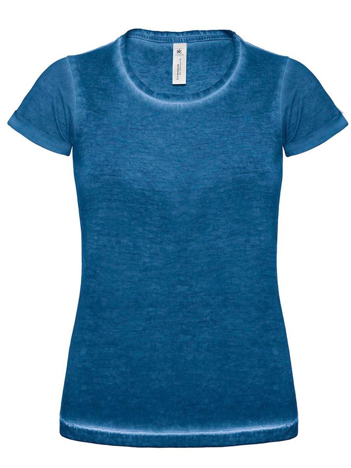 Dames T-shirt DNM Plug In - BC850 - Blauwe botsing