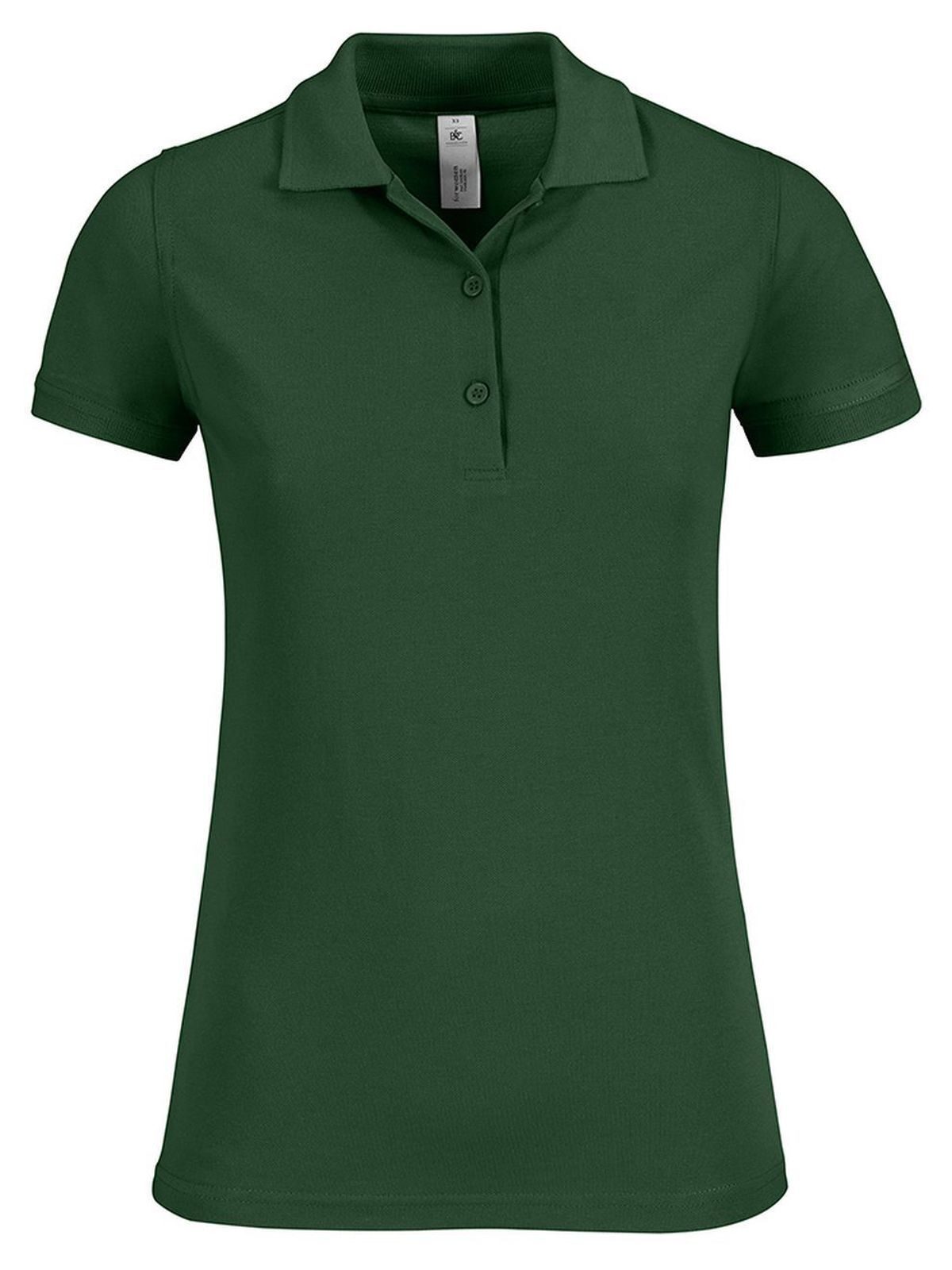 Polo piqué à manches courtes Safran Timeless pour femme - BG540 - Vert bouteille