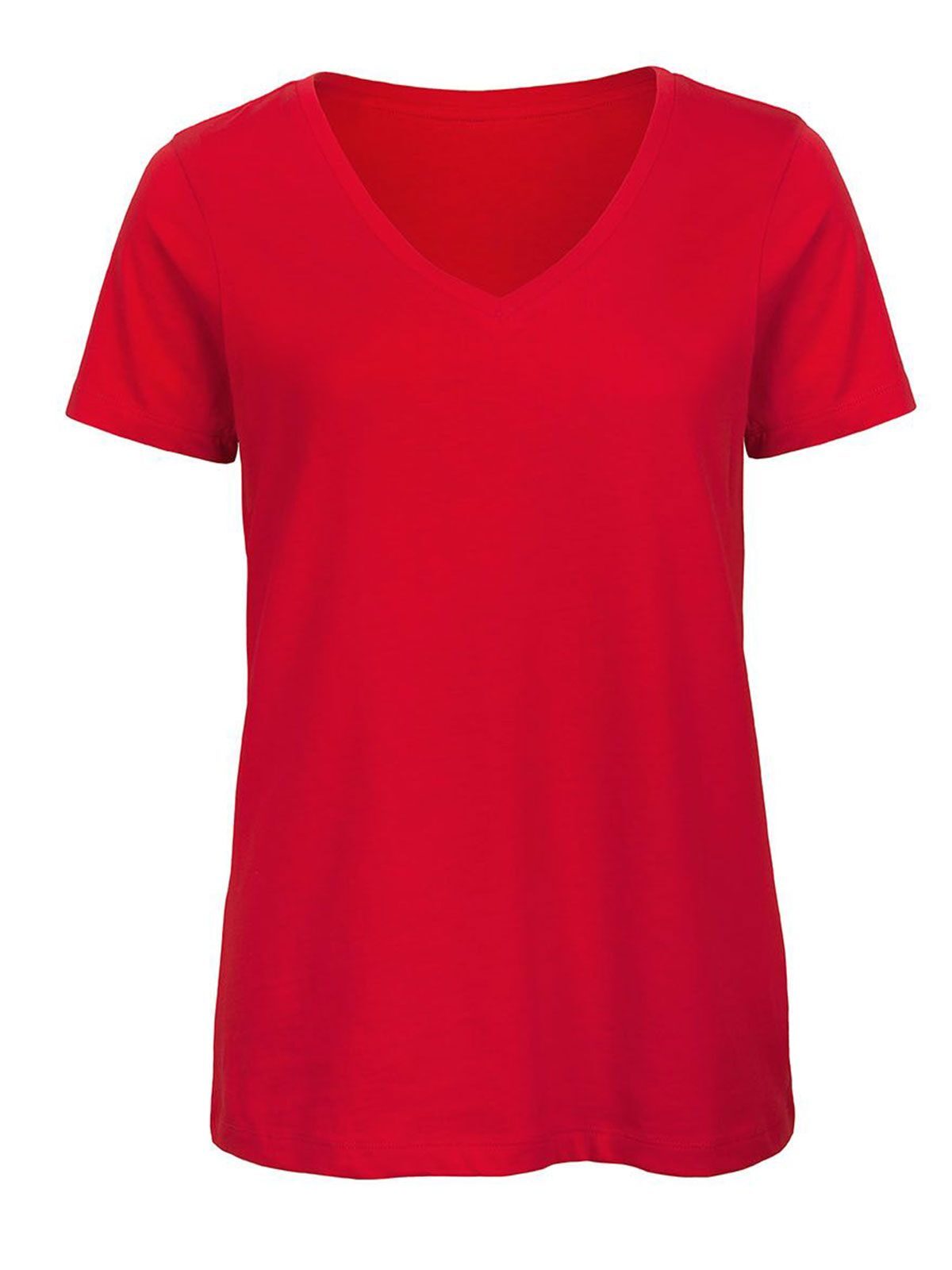 T-shirt à col en V Favorite Inspire pour femmes - RE004 - Rouge
