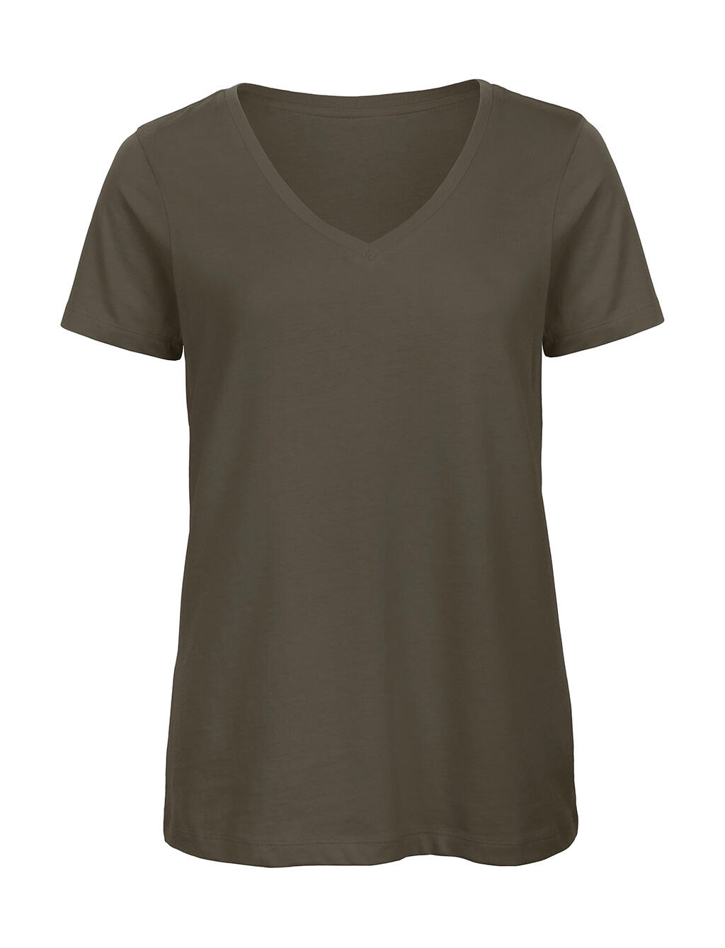 T-shirt à col en V Favorite Inspire pour femmes - KH555 - Kaki
