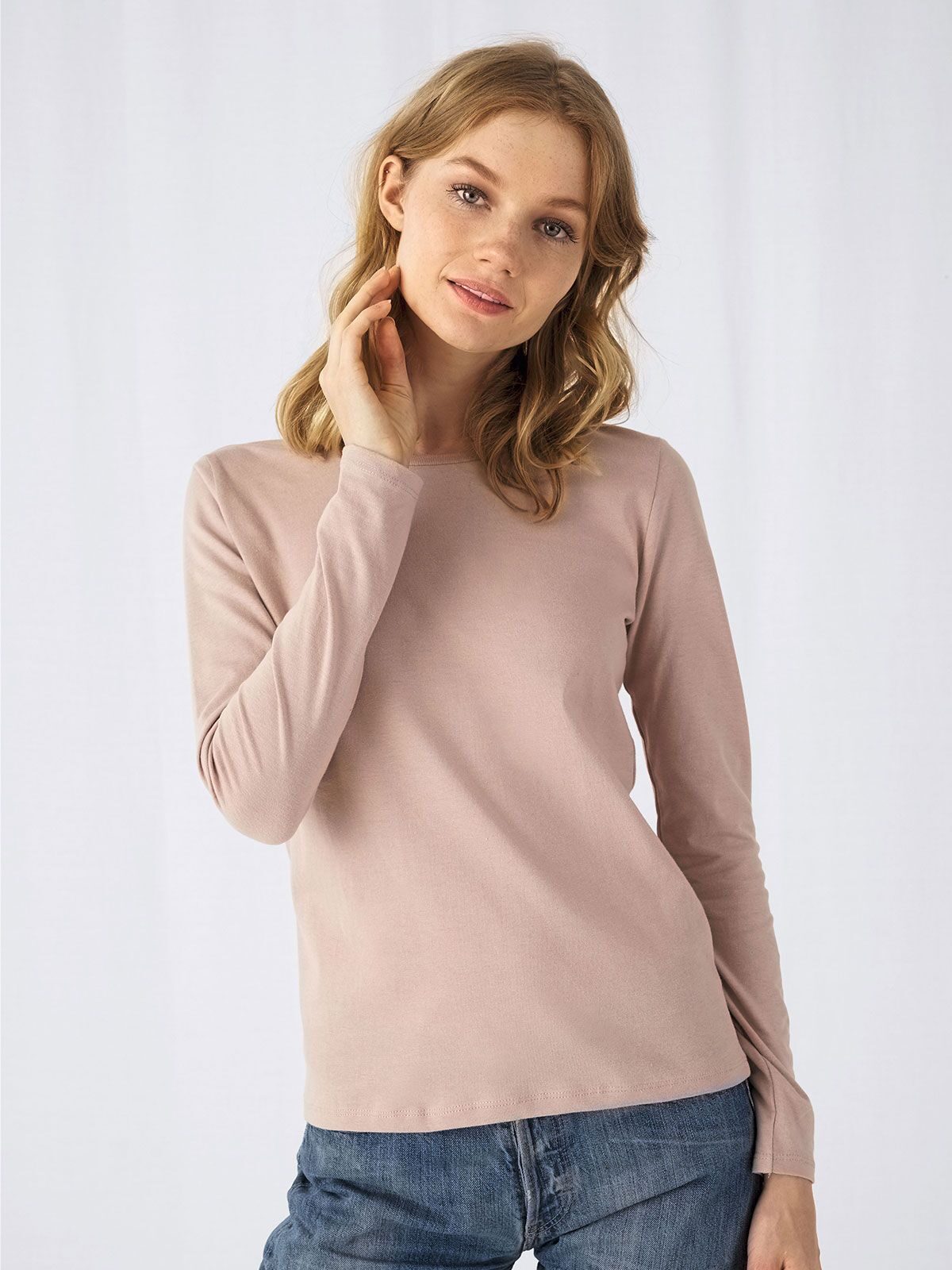 Dames T-shirt #E150 met lange mouwen
