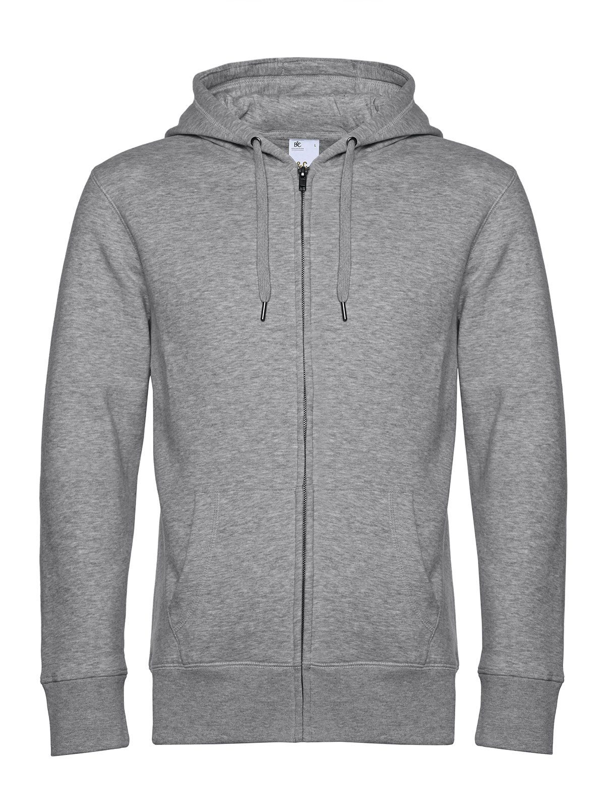 KING Jas met capuchon en rits - HG610 - Heidegrijs
