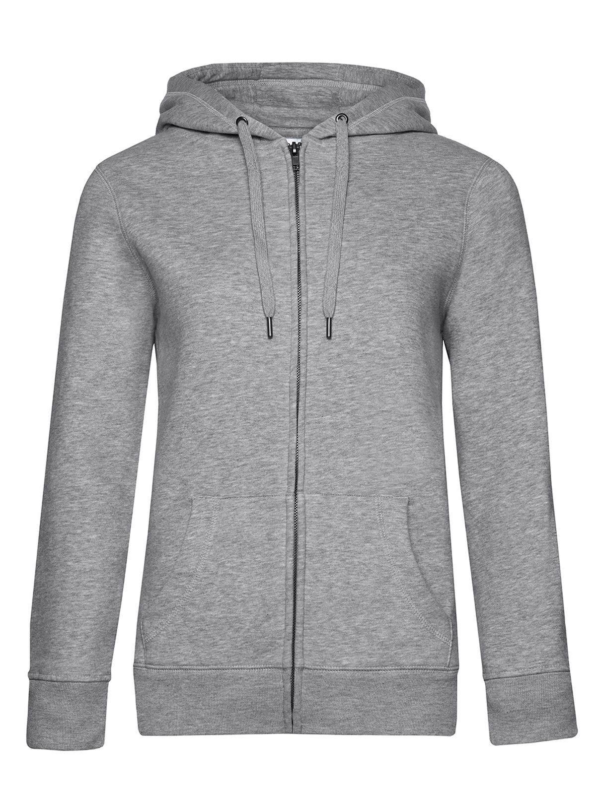 Capuche zippée QUEEN - HG610 - Gris chiné