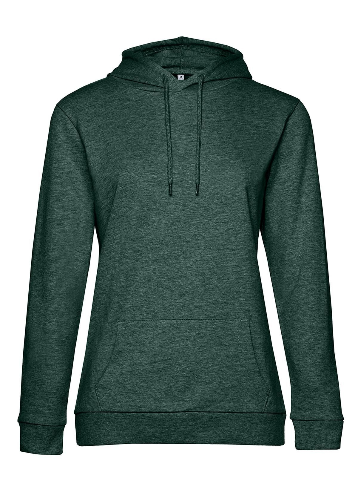 Sweat à capuche/femme - HD618 - Vert foncé chiné