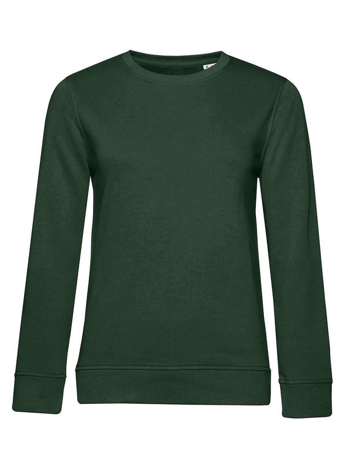 Pull col rond bio /femme - FG882 - Vert forêt
