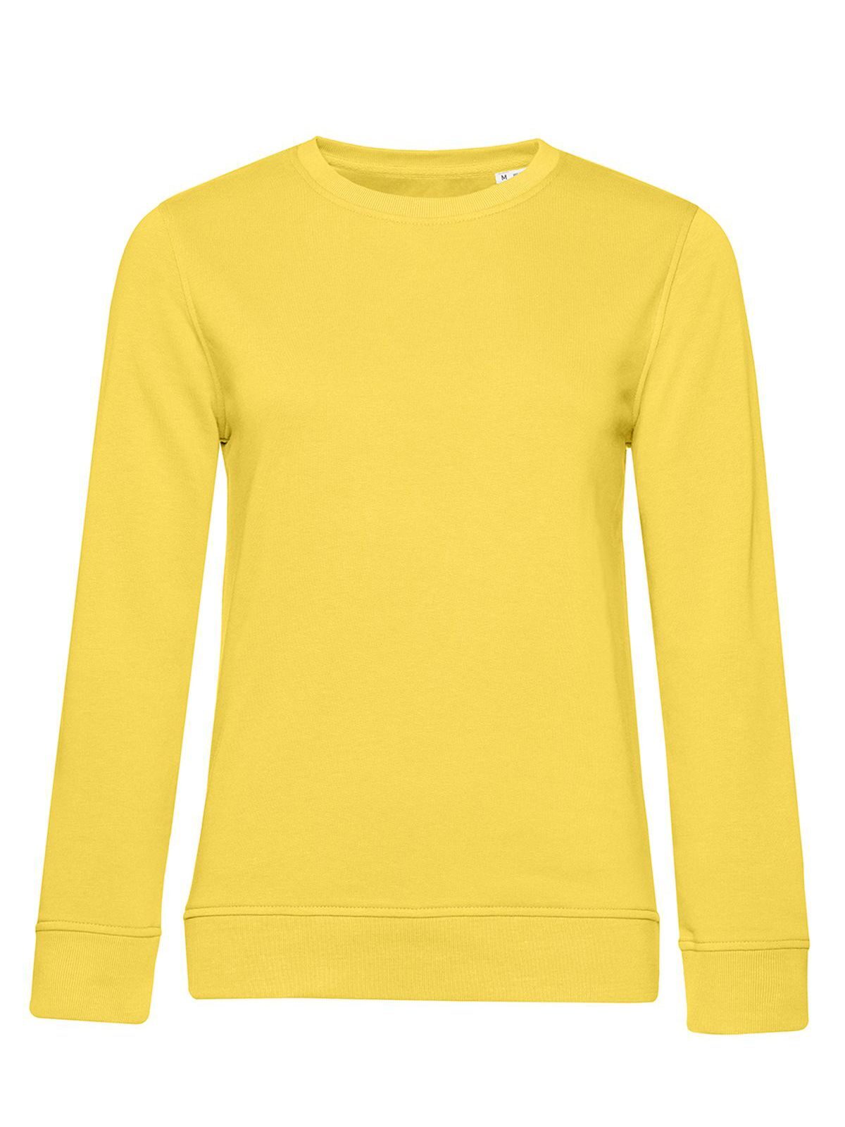 Pull col rond bio /femme - YF205 - Jaune pétillant