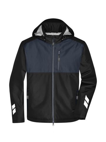 Veste de travail matelassée à coque rigide - BLCB - Carbone Noir