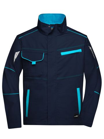 Veste de travail - NYTU - BLEU MARINE-TURQUOISE