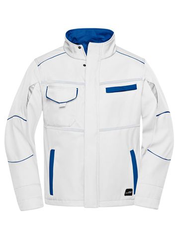 Veste softshell de travail - Niveau 2 - WHRY - BLANC-ROYAL