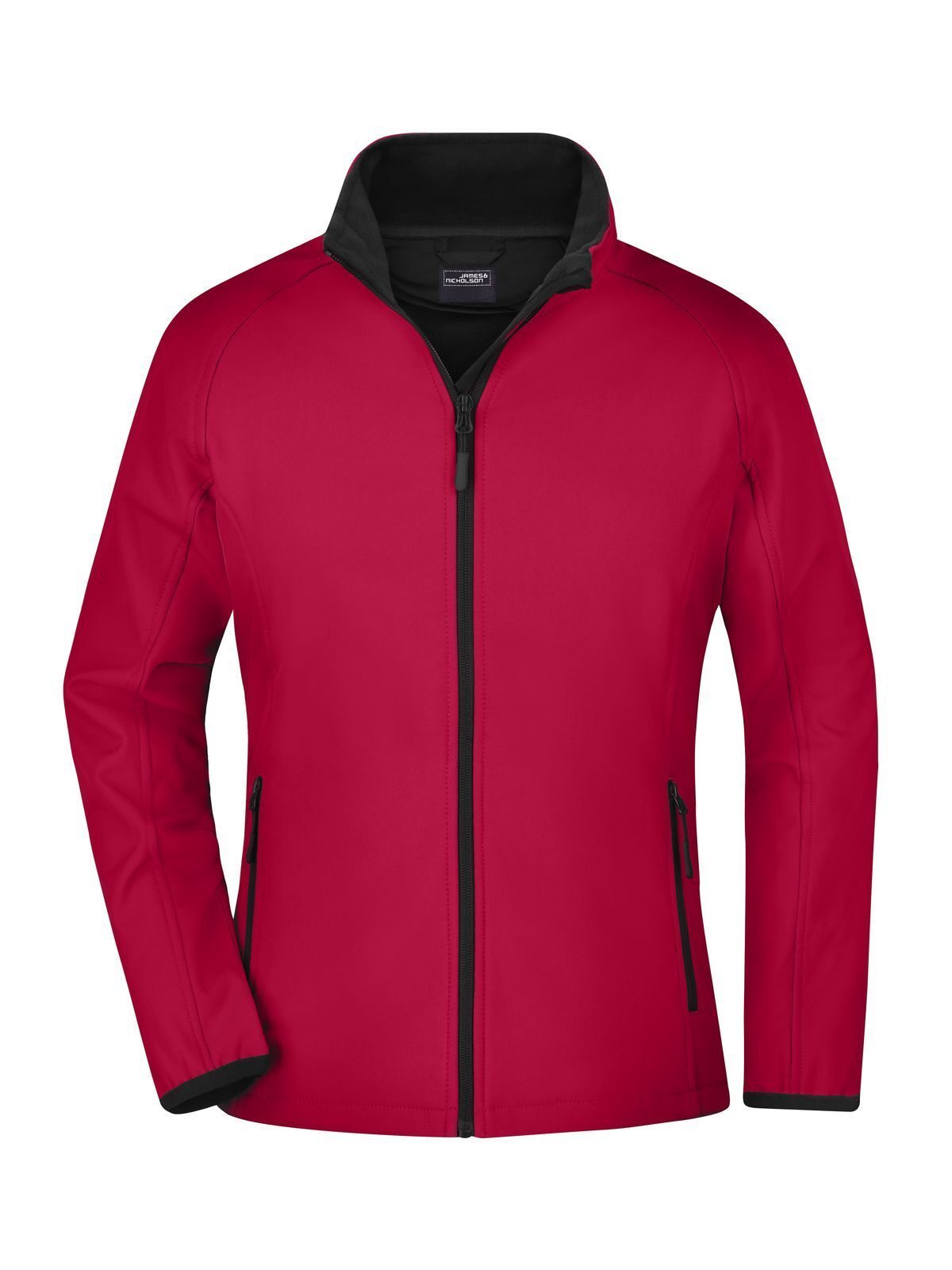 Dames softshell jas in promotieaanbieding - RDBL - ROOD-ZWART