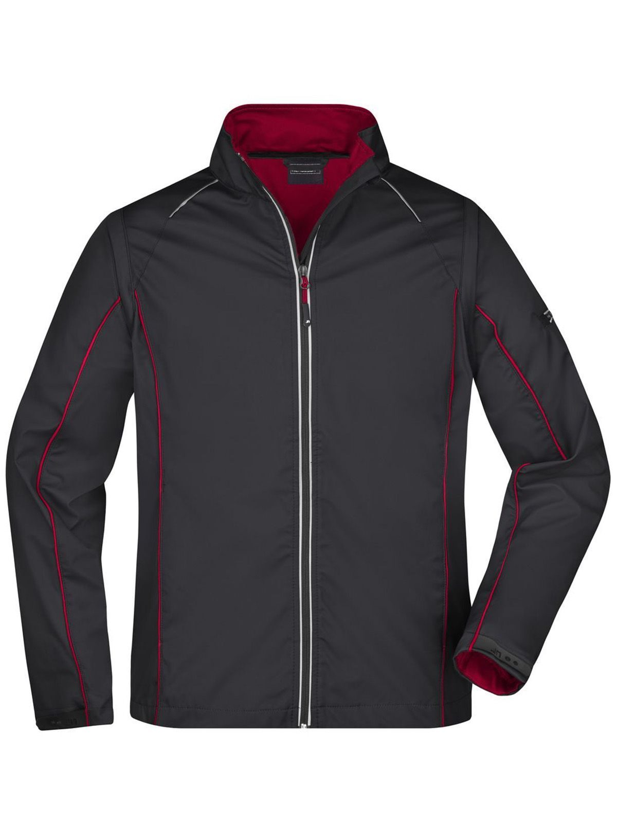 Softshelljas voor heren met afritsbare mouwen - BLRD - ROOD
