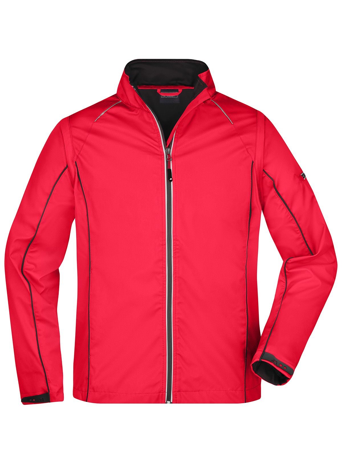 Softshelljas voor heren met afritsbare mouwen - RDBL - ROOD-ZWART