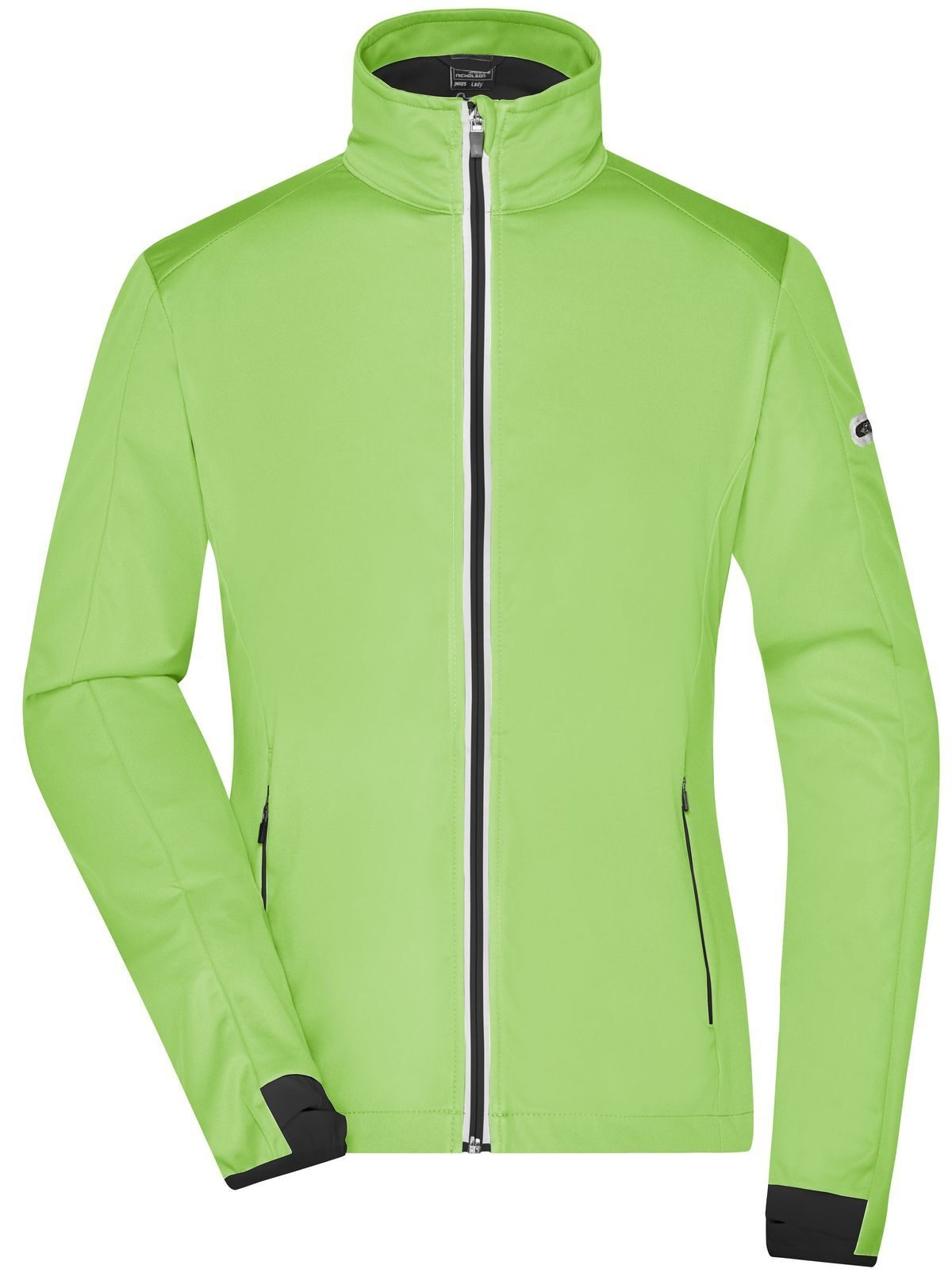 Veste softshell de sport pour femmes - BGRBL - Vert vif - Noir