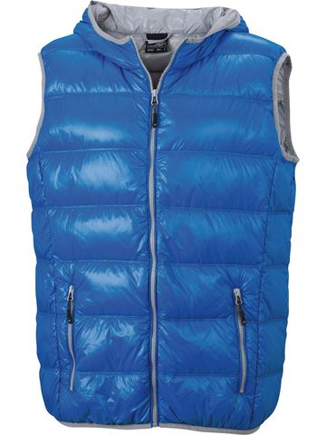 Heren donsvest - BLAUW - Zilver