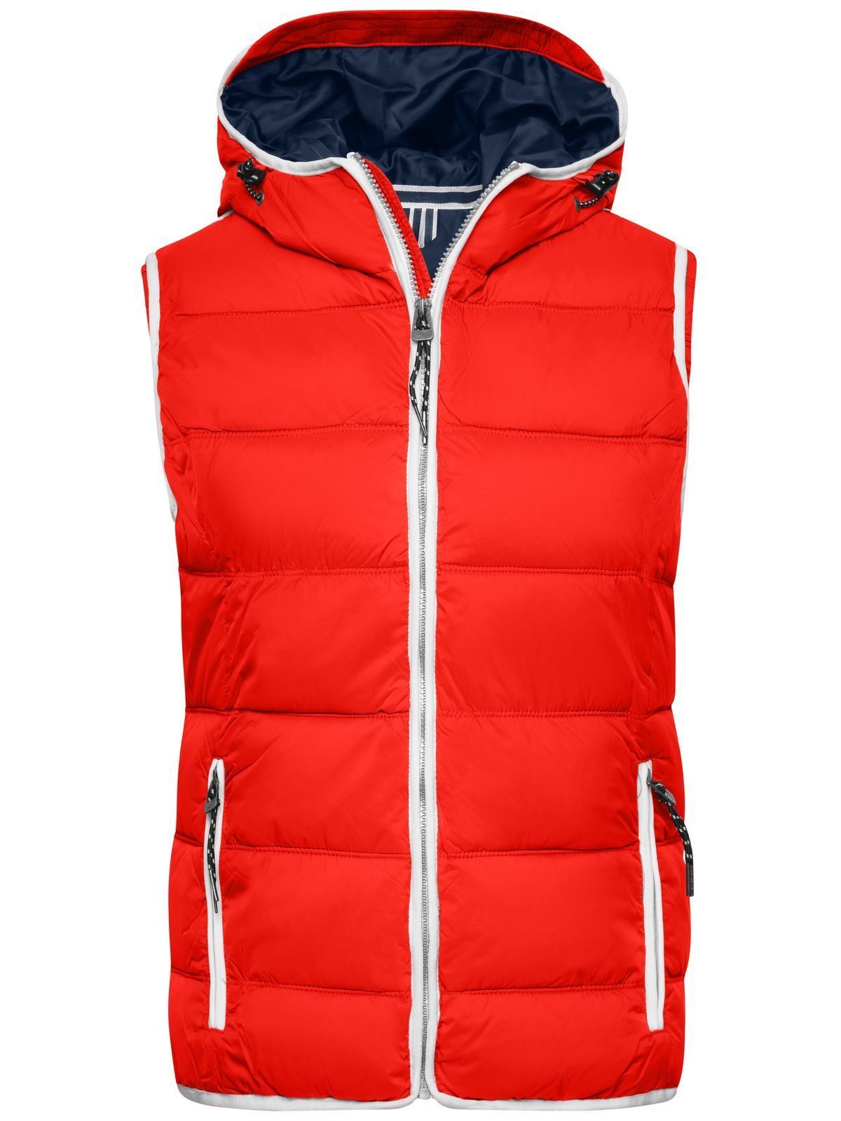 Damesvest in maritieme stijl - RDWH - Rood-wit