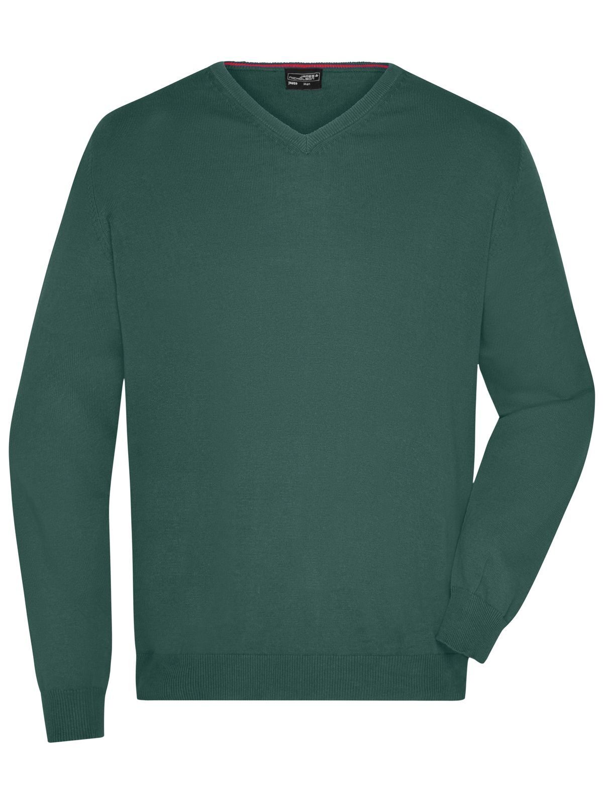 Herenpullover met V-hals - FO - Bosgroen