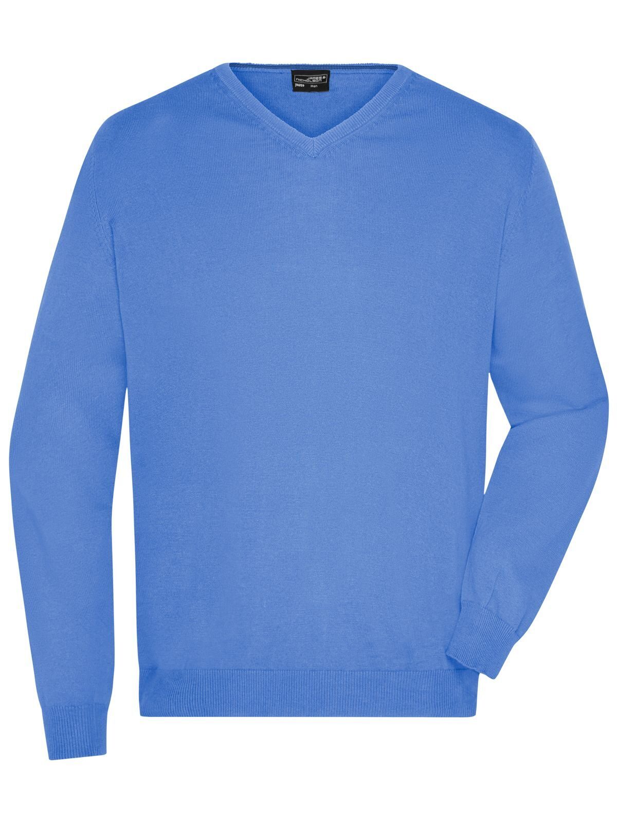 Herenpullover met V-hals - GLBLU - Gletsjerblauw