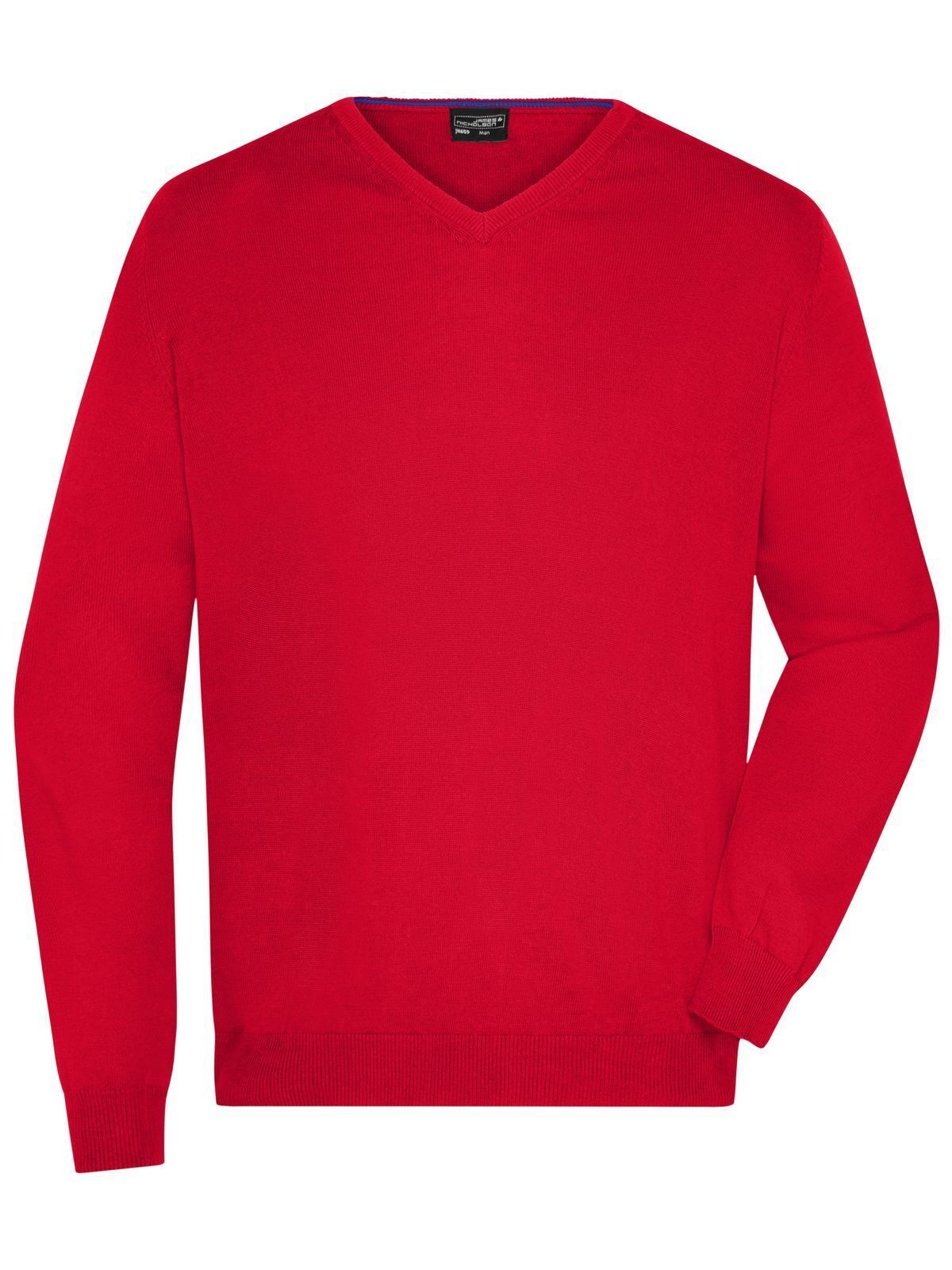 Herenpullover met V-hals - RMBK - Rode Melange