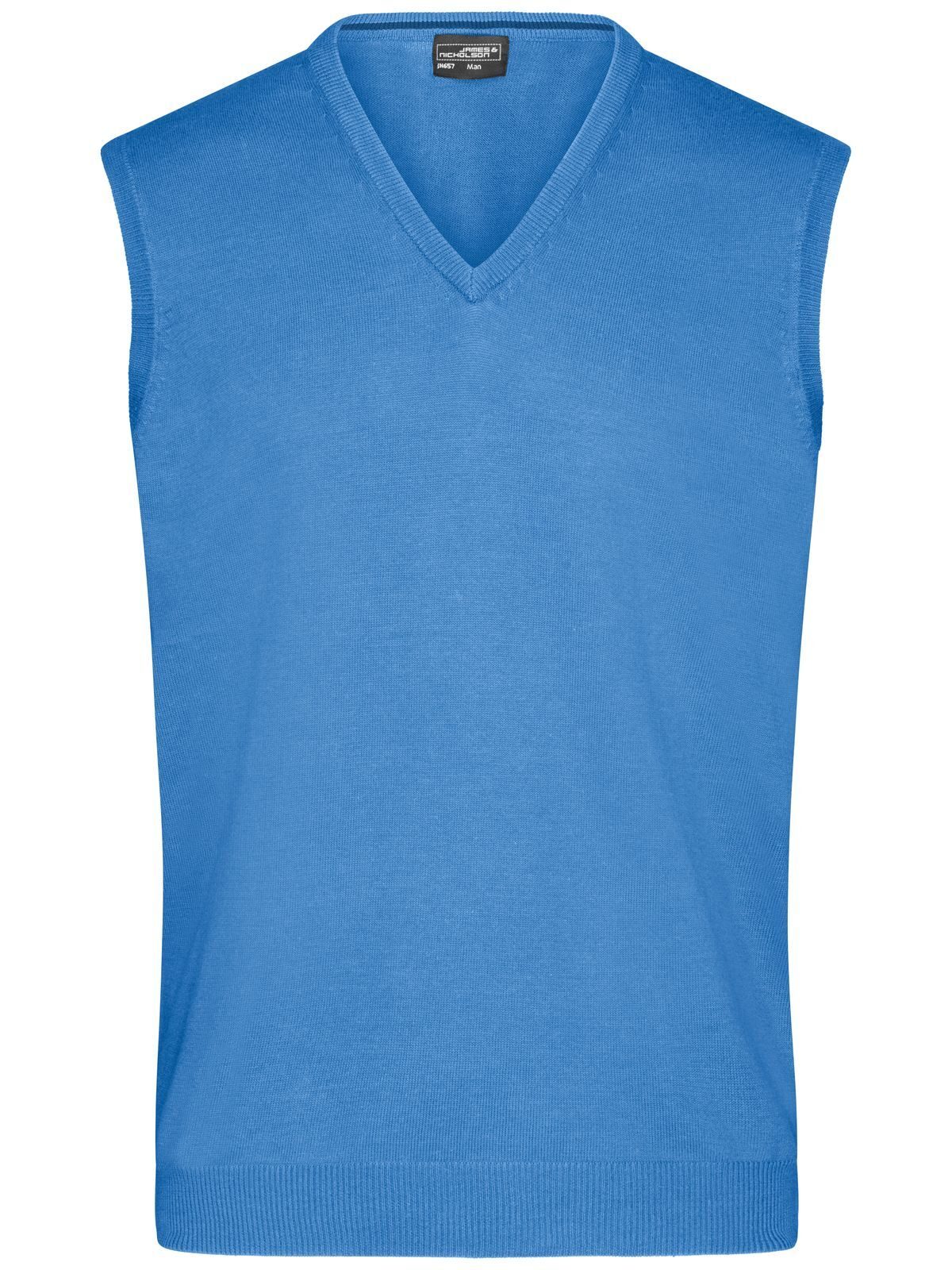 Trui met V-hals voor heren - GLBLU - Gletsjerblauw