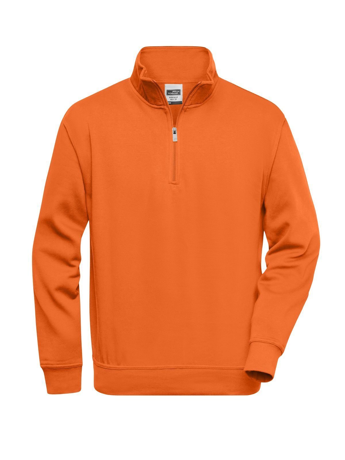 Sweat à demi-zip pour vêtements de travail - ORANGE