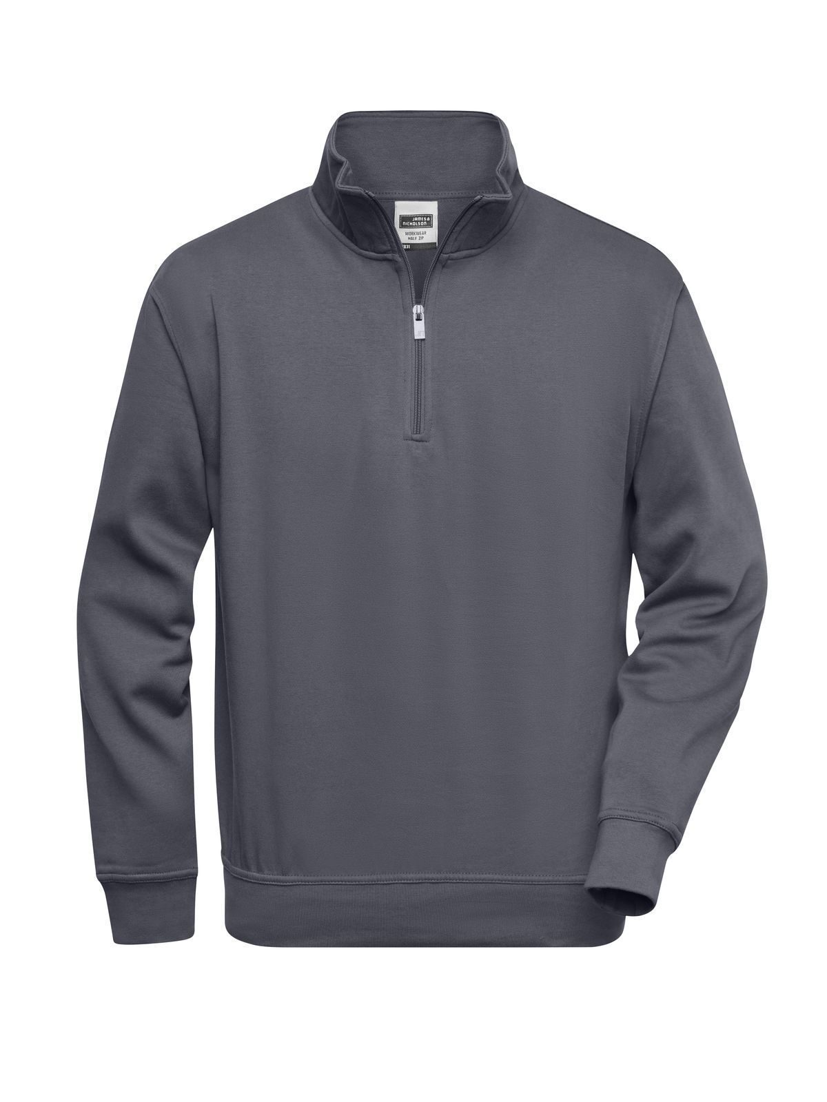Sweat à demi-zip pour vêtements de travail - ROUGE - Carbone