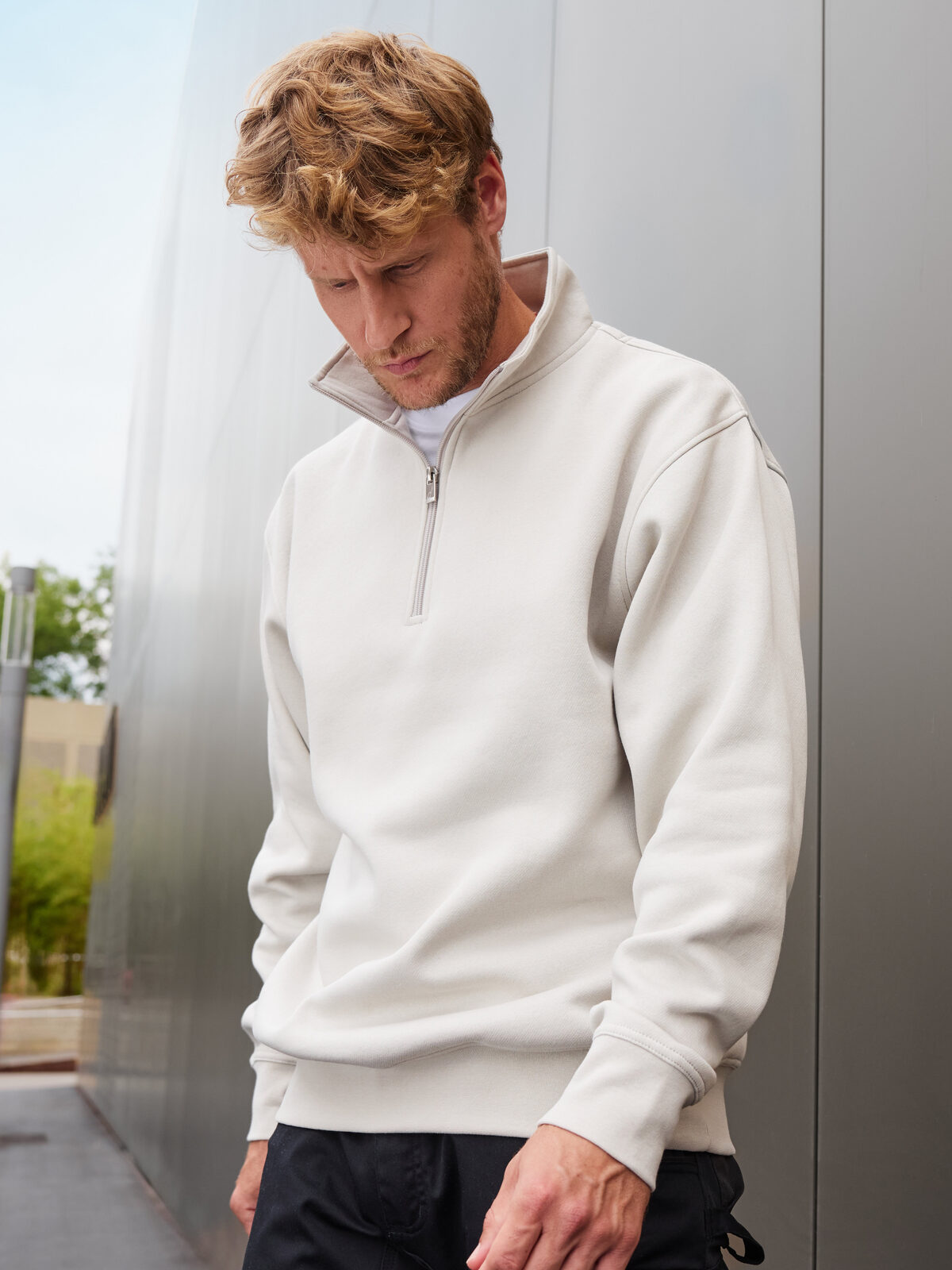 Sweat à demi-zip pour vêtements de travail