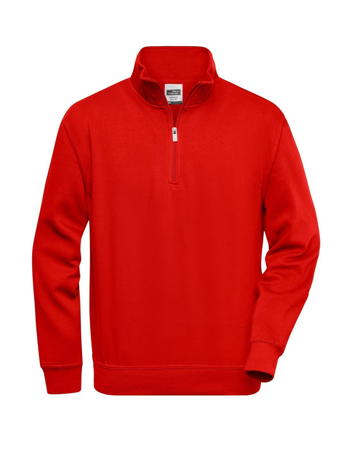Sweat à demi-zip pour vêtements de travail - RMBK - Mélange rouge