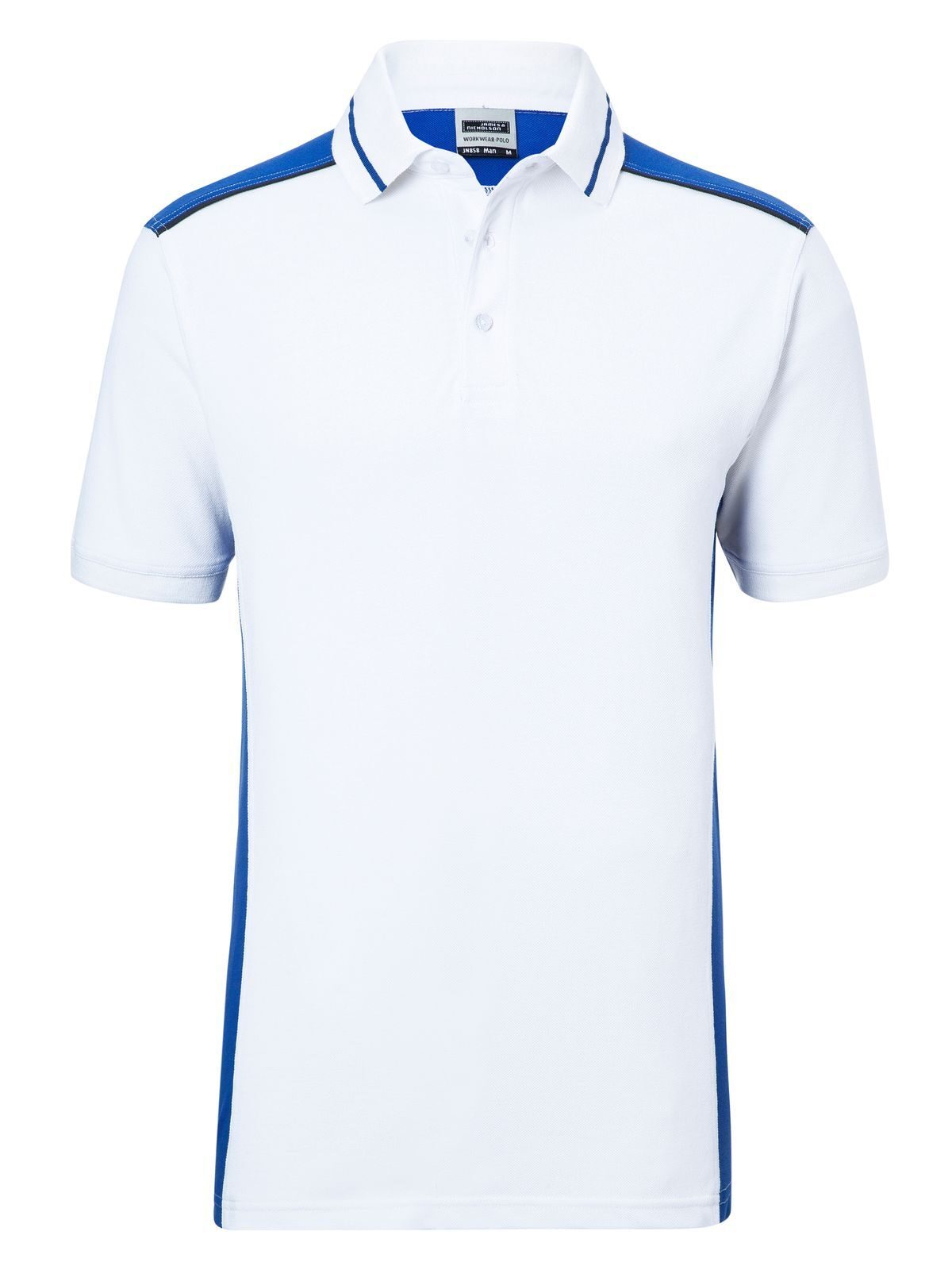 Polo de travail pour homme niveau 2 - WHRY - BLANC-ROYAL