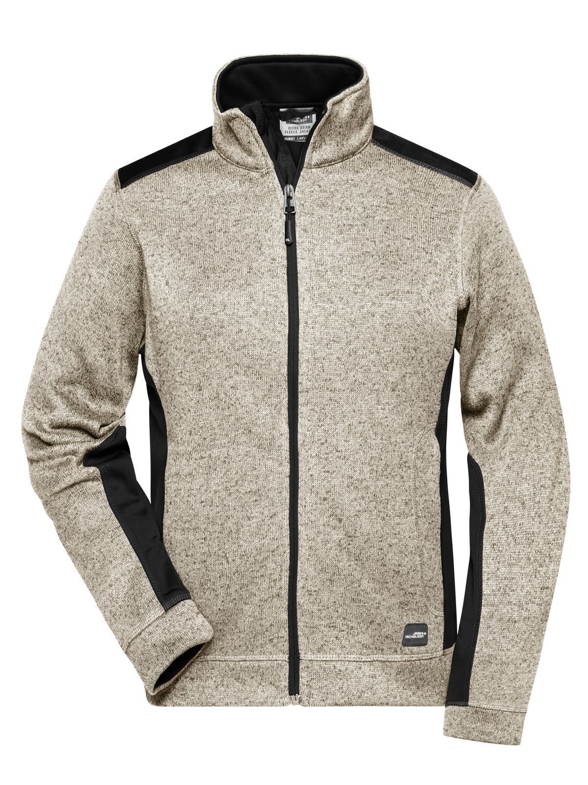 Veste polaire de travail tricotée pour femme - STMBL - MÉLANGE DE PIERRES - NOIR