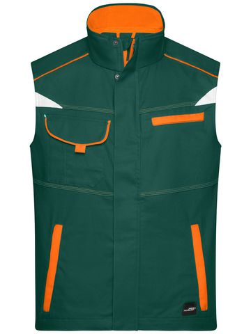Gilet de travail - Niveau 2 - DGROR - VERT FONCÉ-ORANGE