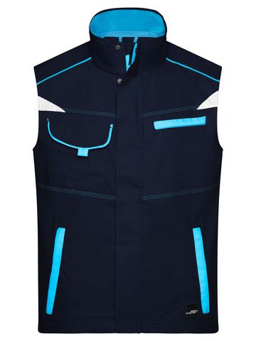 Gilet de travail - Niveau 2 - NYTU - BLEU MARINE-TURQUOISE