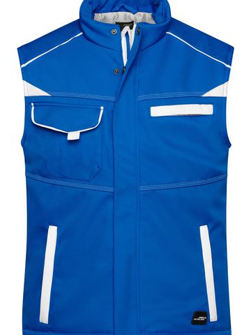 Gilet de travail rembourré softshell - Niveau 2 - RYWH - ROYAL-BLANC