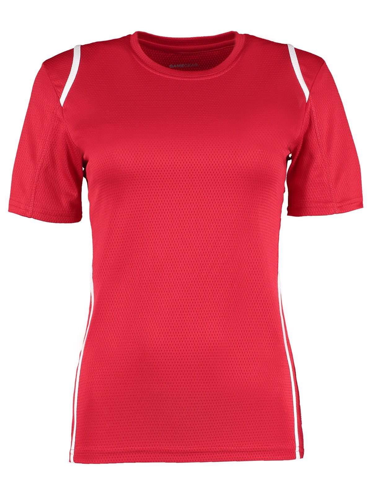 Cooltex dames T-shirt - ROOD-WIT - Rood/Wit