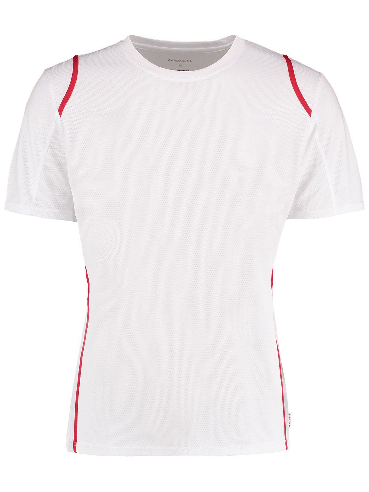 Normale pasvorm Cooltex® Contrast T-shirt - 057 - WIT-ROOD - Wit/Rood