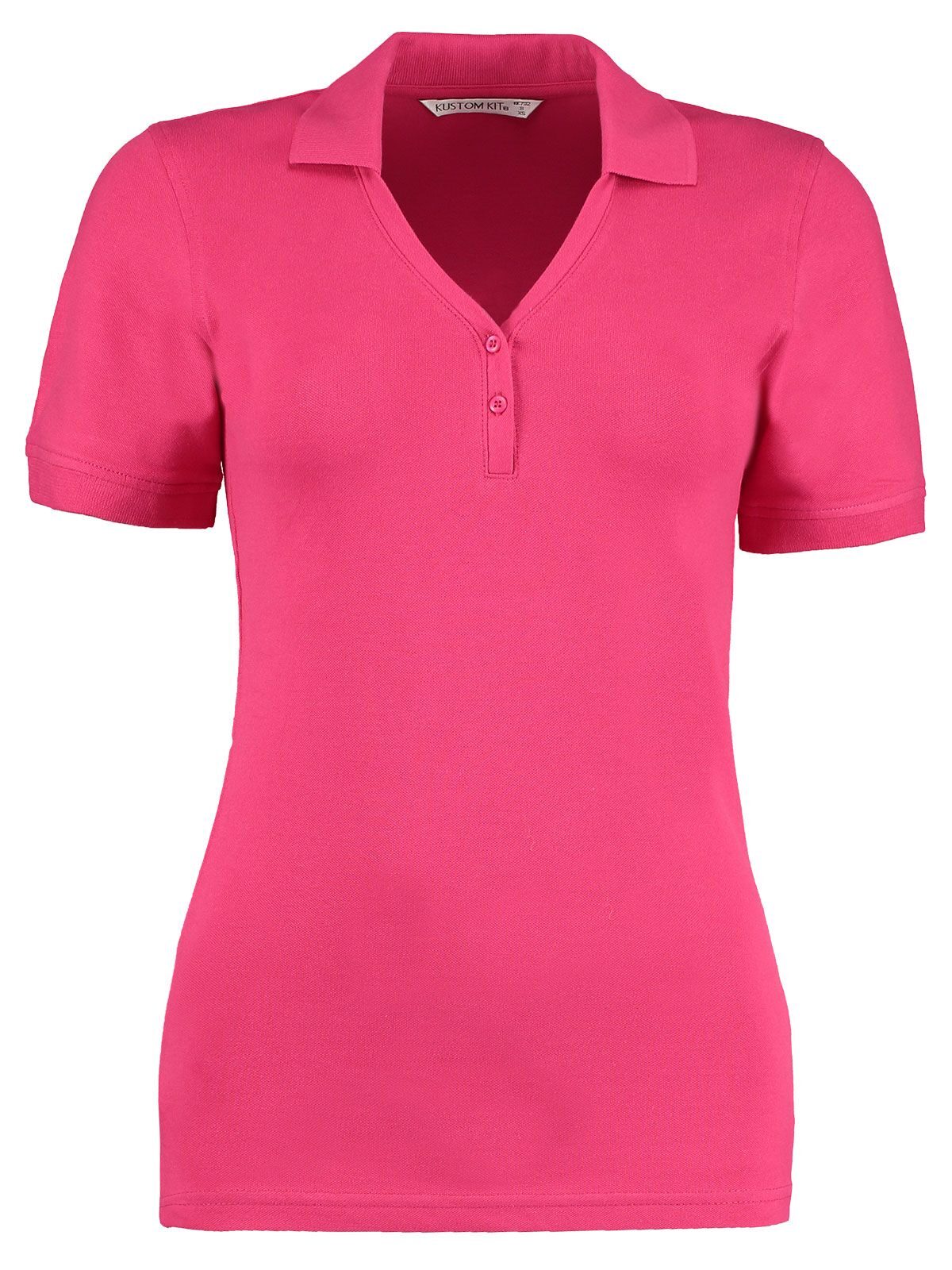 Polo Comfortec à col en V Sophia - RASPB - Framboise