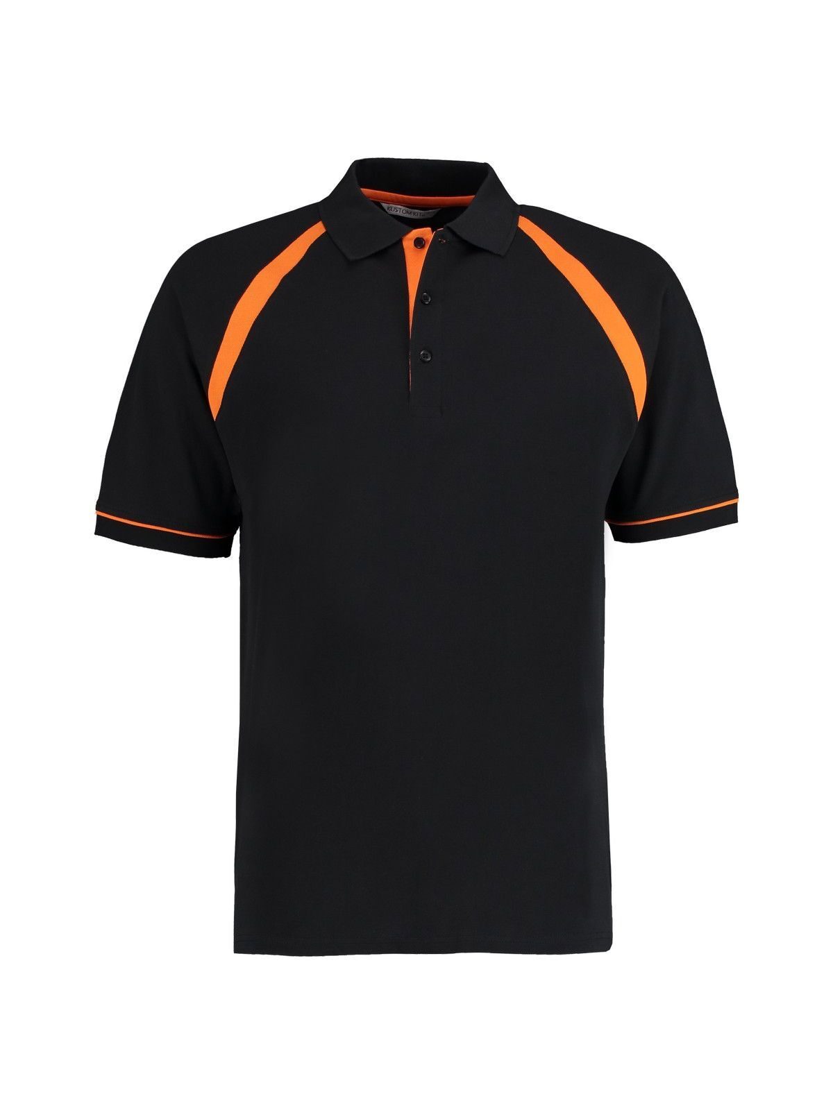 Oak Hill Polo - 166 - BLK-ORA - noir-orange