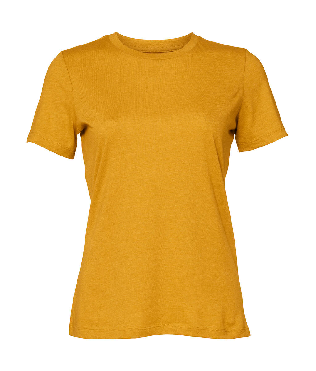 T-shirt à manches courtes décontracté pour femmes CVC - 00331 - Moutarde bruyère