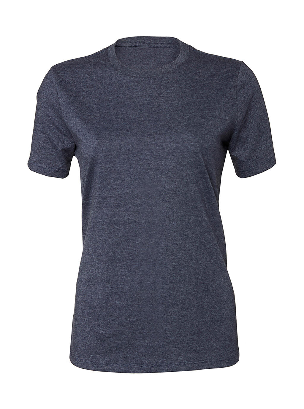 T-shirt à manches courtes décontracté pour femmes CVC - 50 - Bleu marine chiné